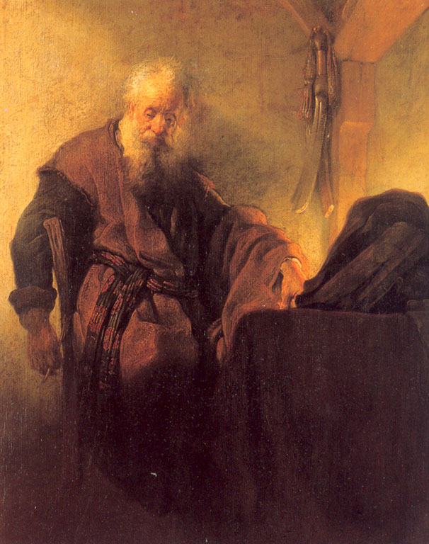 Рембрандт Харменс ван Рейн. «Апостол Павел в темнице». 1629 г.